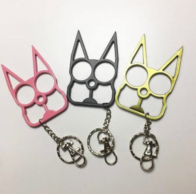 Boxer gato con picos para defensa personal femenina en color rosa