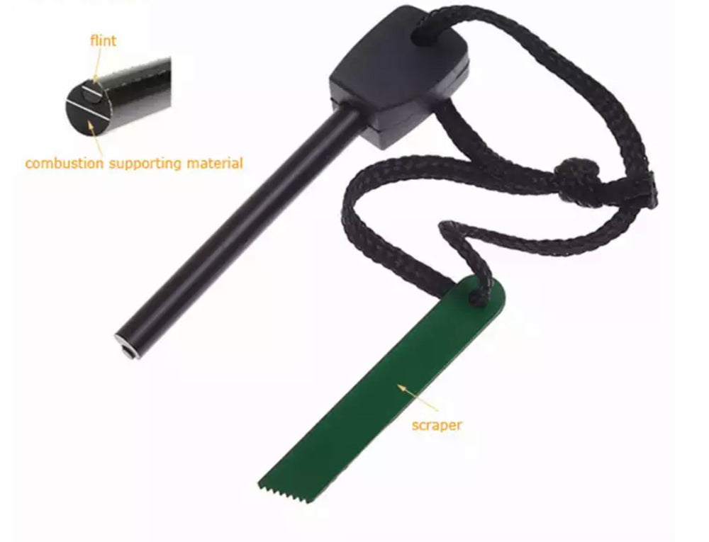 Pedernal de magnesio compacto para encendido en actividades de supervivencia