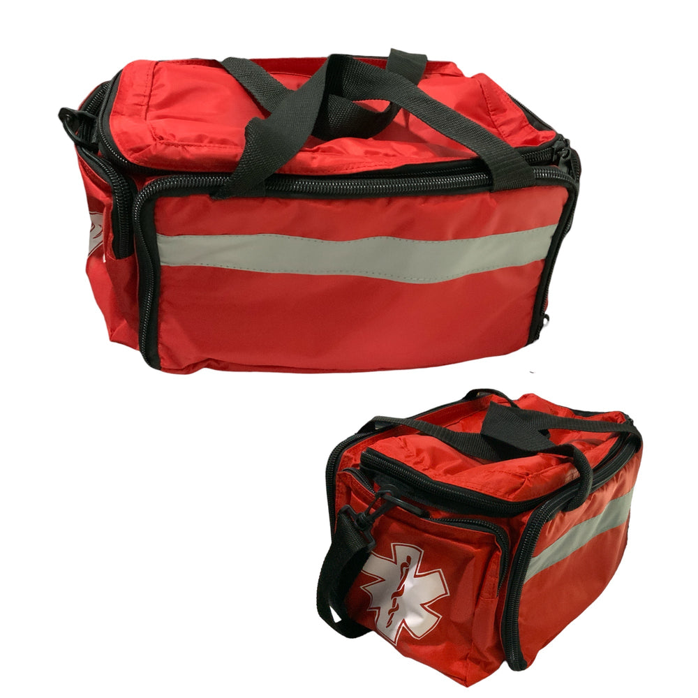 Mochila paramédico con símbolo de estrella de vida en rojo o azul