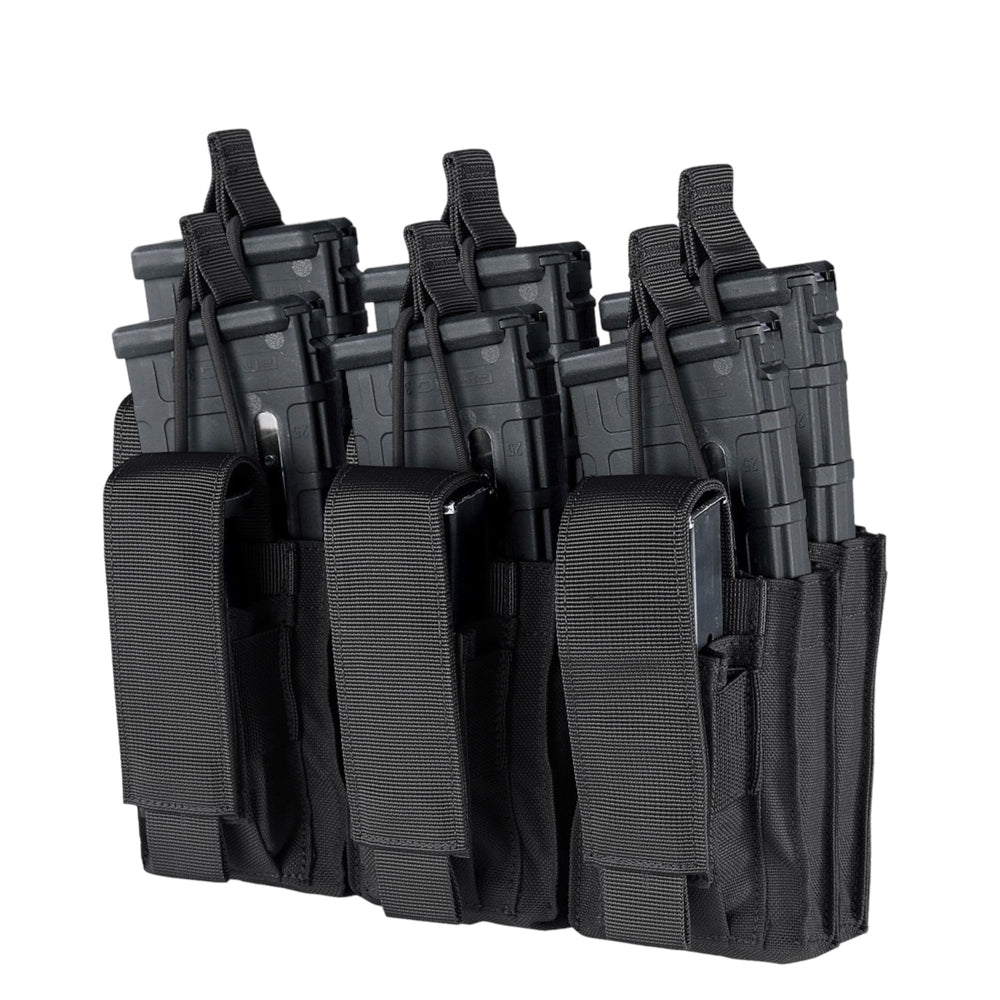 Set de 6 porta cargadores con división doble y sistema molle