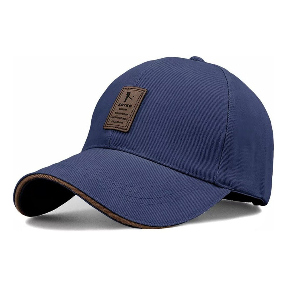 Gorra deportiva de algodón en color azul marino