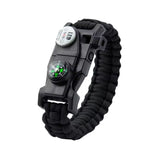 Pulsera paracord de supervivencia 7 en 1 con brújula y luz LED — imagen 1 de 4