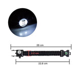 Pulsera paracord de supervivencia 7 en 1 con brújula y luz LED — imagen 3 de 4