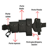 Fornitura táctica completa de seguridad con porta arma y porta esposas — imagen 2 de 5