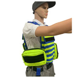 Chaleco paramédico verde fosforescente con piernera médica y bolsas MOLLE — imagen 3 de 8