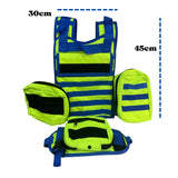 Chaleco paramédico verde fosforescente con piernera médica y bolsas MOLLE — imagen 8 de 8