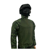 Uniforme táctico ripstop con playera y pantalón camuflaje verde militar — imagen 4 de 6