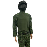 Uniforme táctico ripstop con playera y pantalón camuflaje verde militar — imagen 6 de 6