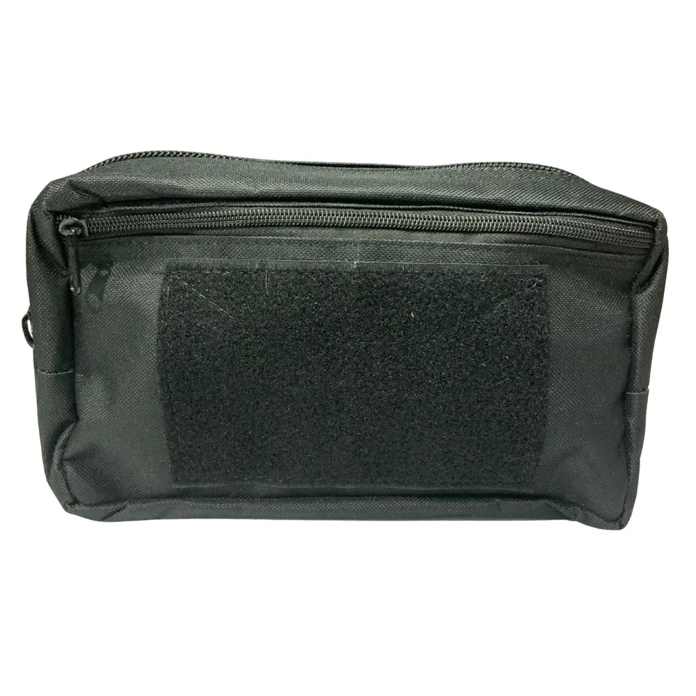 Pouch molle táctico con cremalleras reforzadas en negro