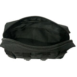 Pouch molle táctico con cremalleras reforzadas en negro — imagen 6 de 8