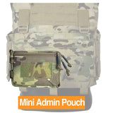 Pouch molle táctico con cremalleras reforzadas en negro — imagen 2 de 8