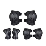 Kit de protección infantil con rodilleras coderas y muñequeras negras — imagen 1 de 7