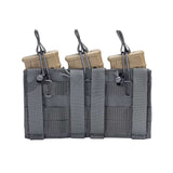Porta cargador triple MOLLE de corte láser para M4 5.56mm — imagen 3 de 4