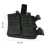 Piernera táctica doble porta cargador para M4 5.56 mm con sistema MOLLE — imagen 3 de 3