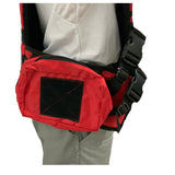Chaleco modular rojo de alta visibilidad para rescate con sistema MOLLE — imagen 3 de 5