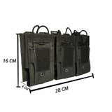 Porta cargadores triple modular en nylon con sistema molle trasero — imagen 2 de 3