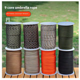 Bobina de cuerda paracord táctica de 100 metros para senderismo y camping — imagen 6 de 6