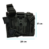 Piernera táctica porta cargador doble de nylon 1000D con base ABS — imagen 4 de 4