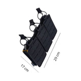 Porta cargadores táctico triple MOLLE de nylon 1000D impermeable — imagen 5 de 5