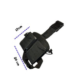 Piernera táctica porta cargador doble con sistema MOLLE PALS en negro — imagen 3 de 4