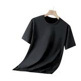 Camiseta básica unisex negra de manga corta y cuello redondo — imagen 2 de 5