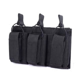 Porta cargadores triple táctico de nylon con sistema molle — imagen 1 de 5