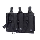 Porta cargadores triple táctico de nylon con sistema molle — imagen 2 de 5