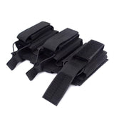 Porta cargadores triple táctico de nylon con sistema molle — imagen 3 de 5