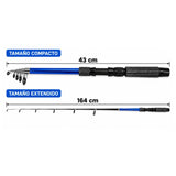 Kit de pesca portátil con caña telescópica de 164 cm y accesorios — imagen 3 de 5