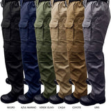 Pantalón táctico comando con múltiples bolsillos en negro y azul marino — imagen 4 de 4