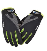 Guantes de motociclista y ciclismo con dedo touch en negro y rojo — imagen 3 de 4