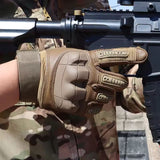 Guantes tácticos de cinco dedos táctiles con placas anti-impacto — imagen 3 de 4