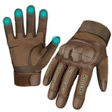 Guantes tácticos de cinco dedos táctiles con placas anti-impacto — imagen 4 de 4