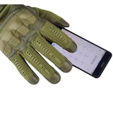 Guantes tácticos de cinco dedos táctiles con placas anti-impacto — imagen 2 de 4