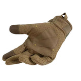 Guantes tácticos con dedos touch y nudillos reforzados en verde militar — imagen 4 de 4