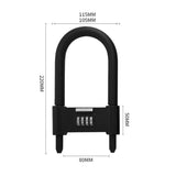 Candado tipo U-Lock con combinación de 4 dígitos para bicicleta y scooter — imagen 3 de 5