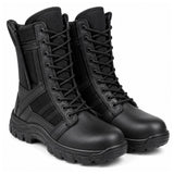 Bota táctica SWAT de caña alta en color negro con suela antiderrapante — imagen 1 de 7