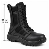 Bota táctica SWAT de caña alta en color negro con suela antiderrapante — imagen 3 de 7