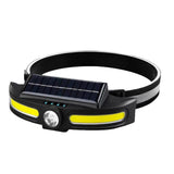 Linterna frontal LED con carga solar y ajuste de ángulo a 45 grados — imagen 2 de 3