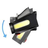 Linterna frontal LED con carga solar y ajuste de ángulo a 45 grados — imagen 3 de 3