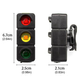 Luz trasera tipo semáforo con 7 pasos de iluminación para bicicleta — imagen 2 de 3