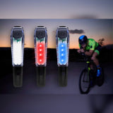Luz trasera recargable con efecto patrulla instalada en bicicleta — imagen 4 de 5