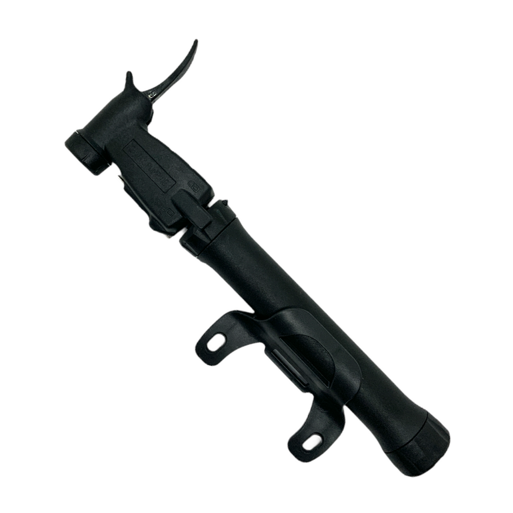 Mini bomba de aire de alta presión con base para bicicleta, compacta y portátil