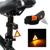 Luz trasera preventiva instalada en la parte posterior de una bicicleta — imagen 1 de 6