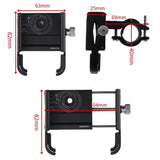 Soporte metálico antivibración con perilla para celular en manubrio — imagen 3 de 5