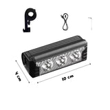 Lámpara frontal LED para bicicleta con 1200 lúmenes, 5 modos y luz ámbar — imagen 2 de 8