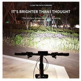 Lámpara frontal LED para bicicleta con 1200 lúmenes, 5 modos y luz ámbar — imagen 7 de 8