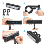 Luz frontal de bicicleta de 5 LED con potencia de 6000 lúmenes — imagen 5 de 5