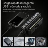 Luz delantera LED para bicicleta con bocina de 130 decibeles y control en el manubrio — imagen 3 de 4