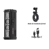 Lámpara LED con pantalla digital de batería para bicicleta y moto — imagen 4 de 5